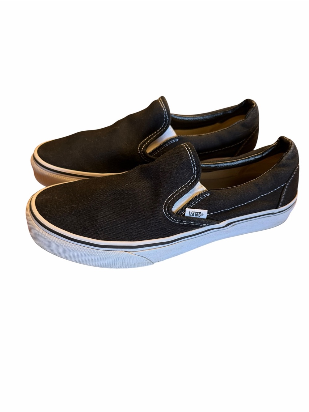 Vans Classic slip on Black skate streetwear Sneakers Unisex Womens 9.5 / Mens 8 - Picture 5 of 6